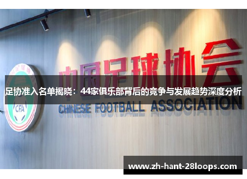 足协准入名单揭晓：44家俱乐部背后的竞争与发展趋势深度分析